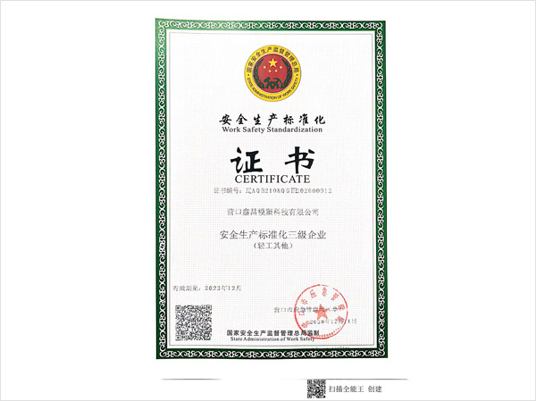 安全生產(chǎn)標準化